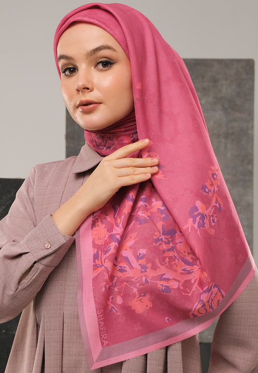 Shafira | Catalina Scarf Printed | Hijab Kerudung Segi Empat Motif