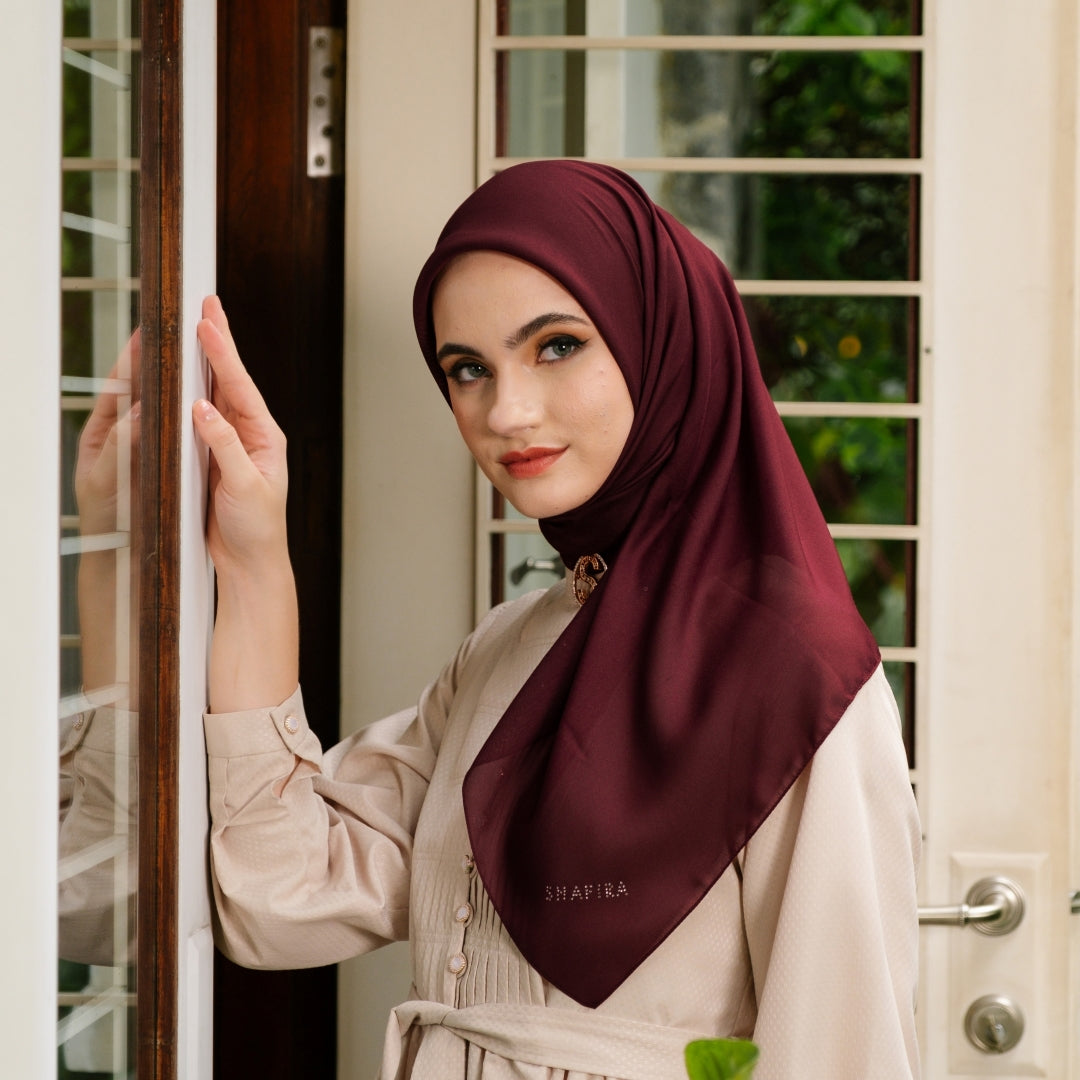 Shafira - Safiyya Plain Scarf | Hijab | Jilbab Segiempat polos