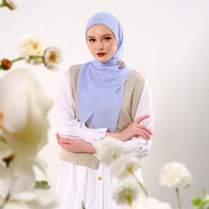 Shafira Marcella Plain Scarf | Hijab | Kerudung | Jilbab Segiempat