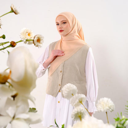 Shafira Marcella Plain Scarf | Hijab | Kerudung | Jilbab Segiempat