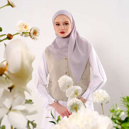 Shafira Marcella Plain Scarf | Hijab | Kerudung | Jilbab Segiempat