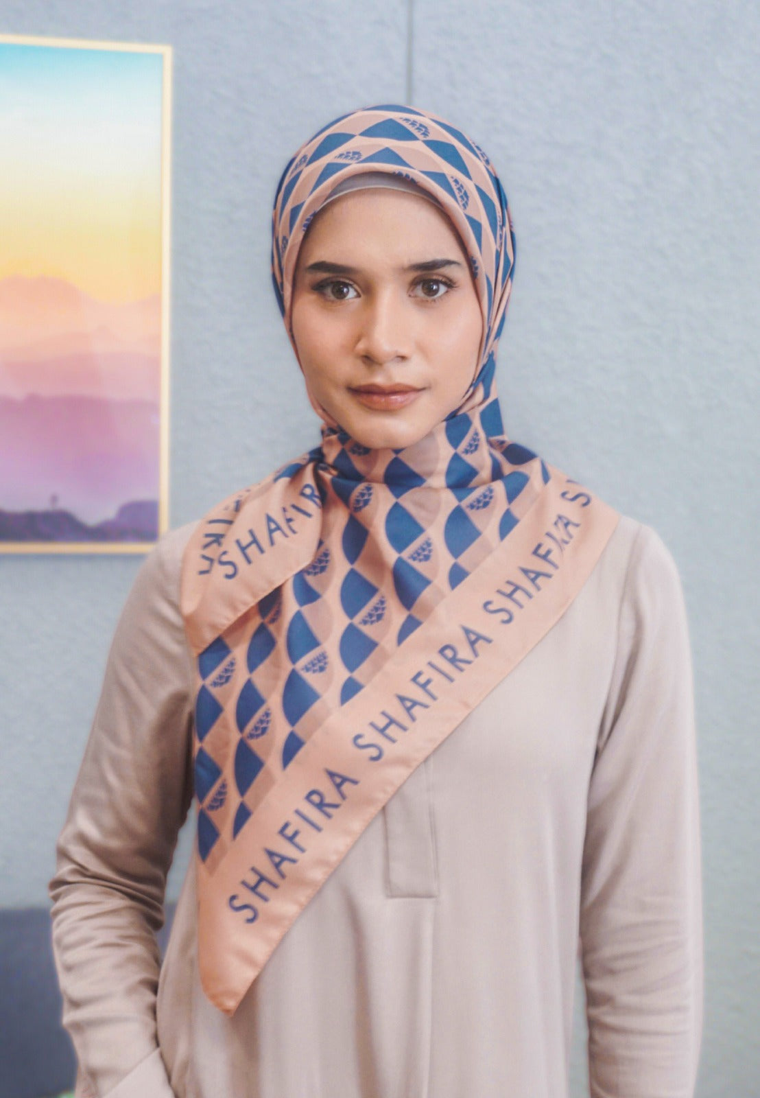 Al-Jabbar Scarf Printed Scarf | Hijab | Jilbab Segiempat