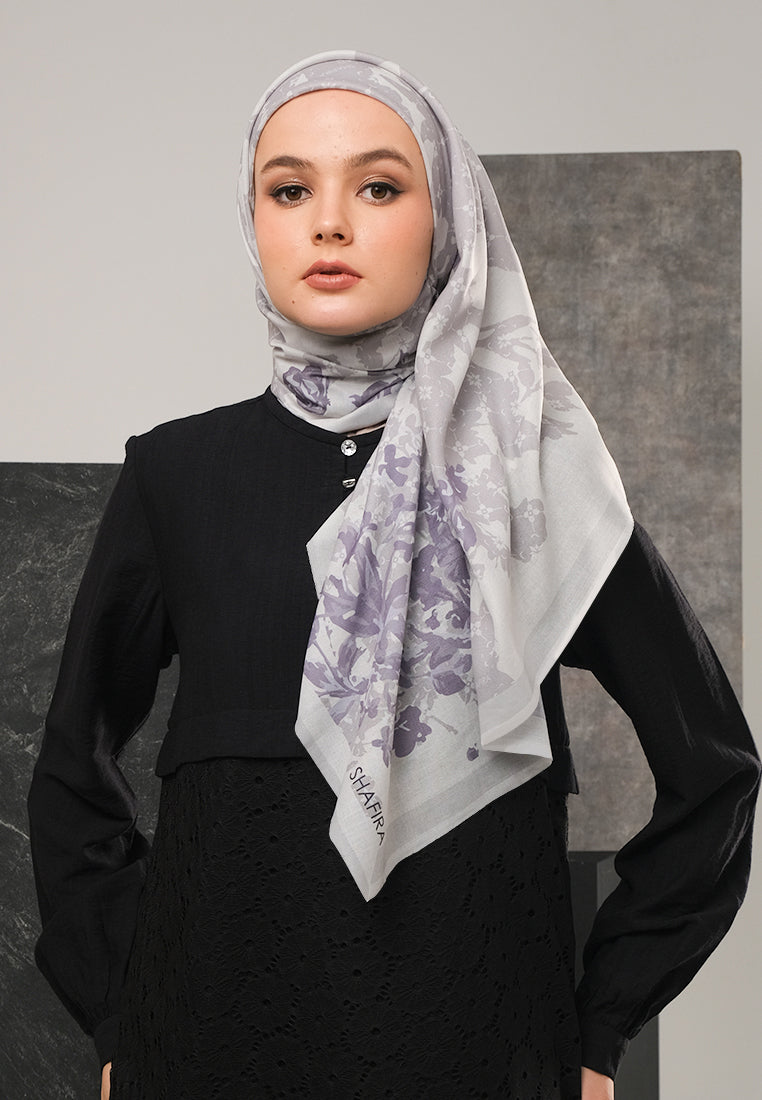 Shafira | Catalina Scarf Printed | Hijab Kerudung Segi Empat Motif