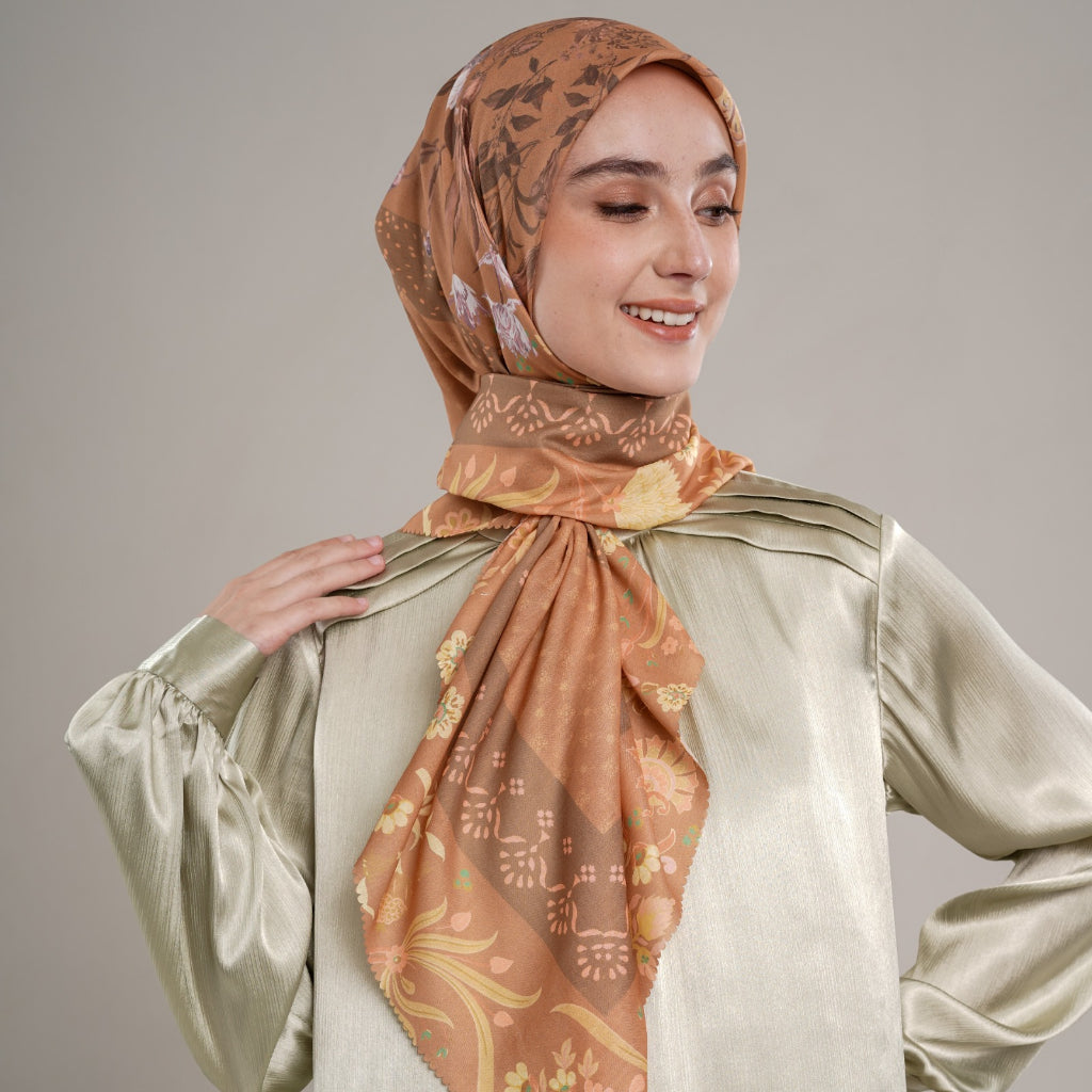 Shafira Eloise Scarf Printed | Hijab Kerudung Segi Empat Motif