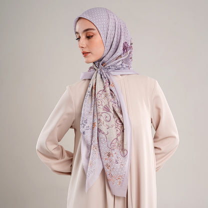 Shafira Isfana Printed Scarf | Hijab Kerudung Segi Empat Motif