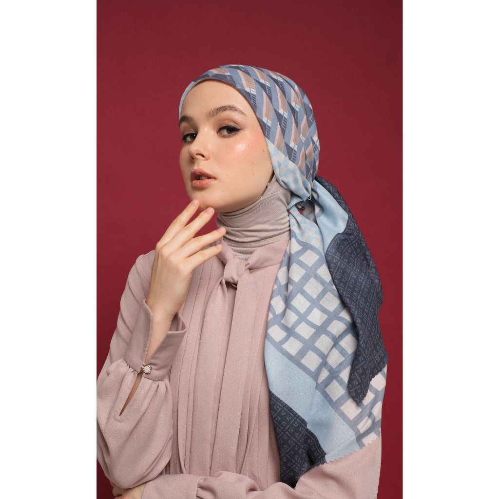 Shafira Meredith Scarf Printed | Hijab Kerudung Segi Empat Motif