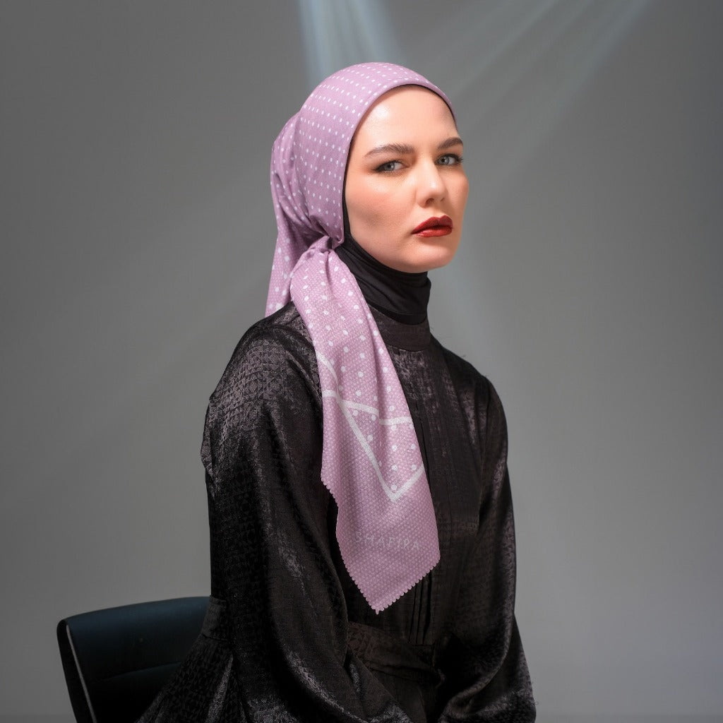 Shafira Corvina Printed Scarf | Hijab Kerudung Segi Empat Motif