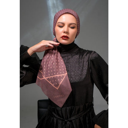 Shafira Corvina Printed Scarf | Hijab Kerudung Segi Empat Motif