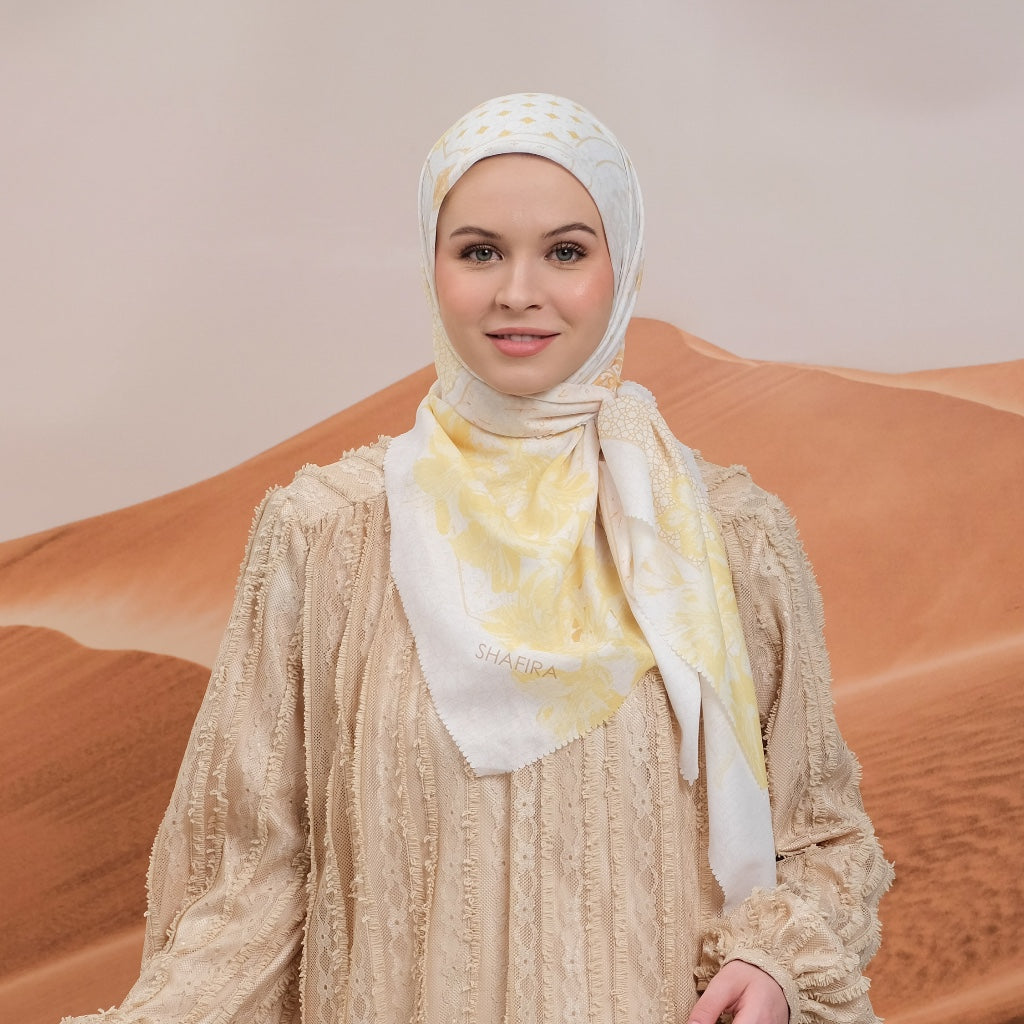 Shafira Adiba Scarf Printed | Hijab Kerudung Segi Empat Motif