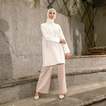 Majda Blouse Broken White | Tunik Atasan Wanita