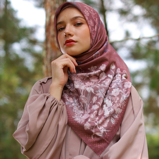 Shafira Margot Scarf Printed | Hijab Kerudung Segi Empat Motif