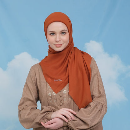 Shafira Valeria Plain Scarf | Hijab | Kerudung | Jilbab Segiempat