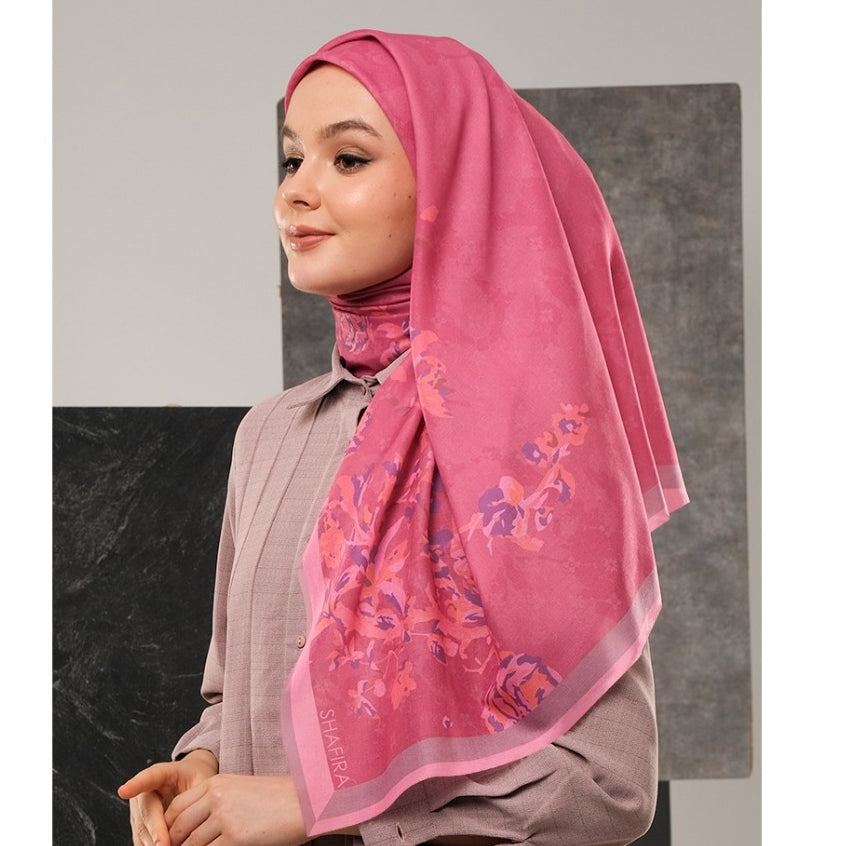 Shafira | Catalina Scarf Printed | Hijab Kerudung Segi Empat Motif