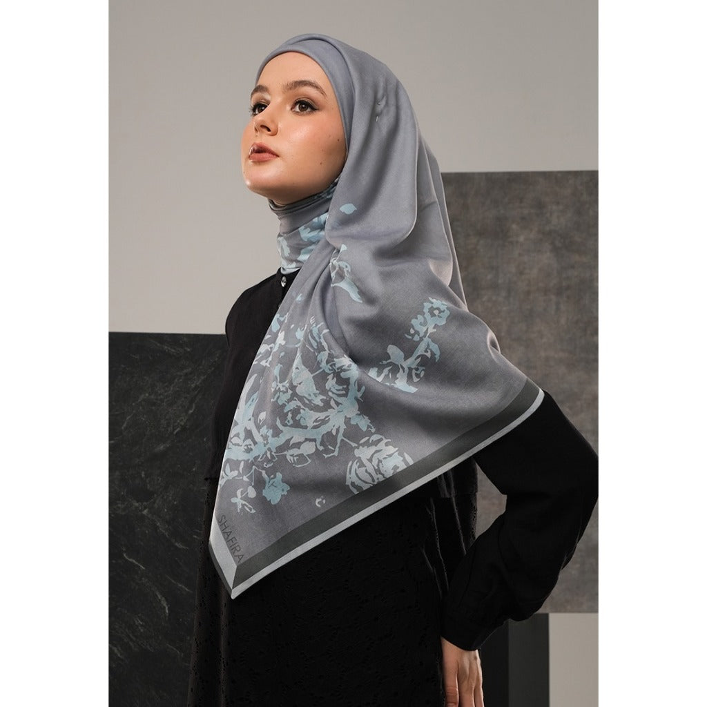 Shafira | Catalina Scarf Printed | Hijab Kerudung Segi Empat Motif