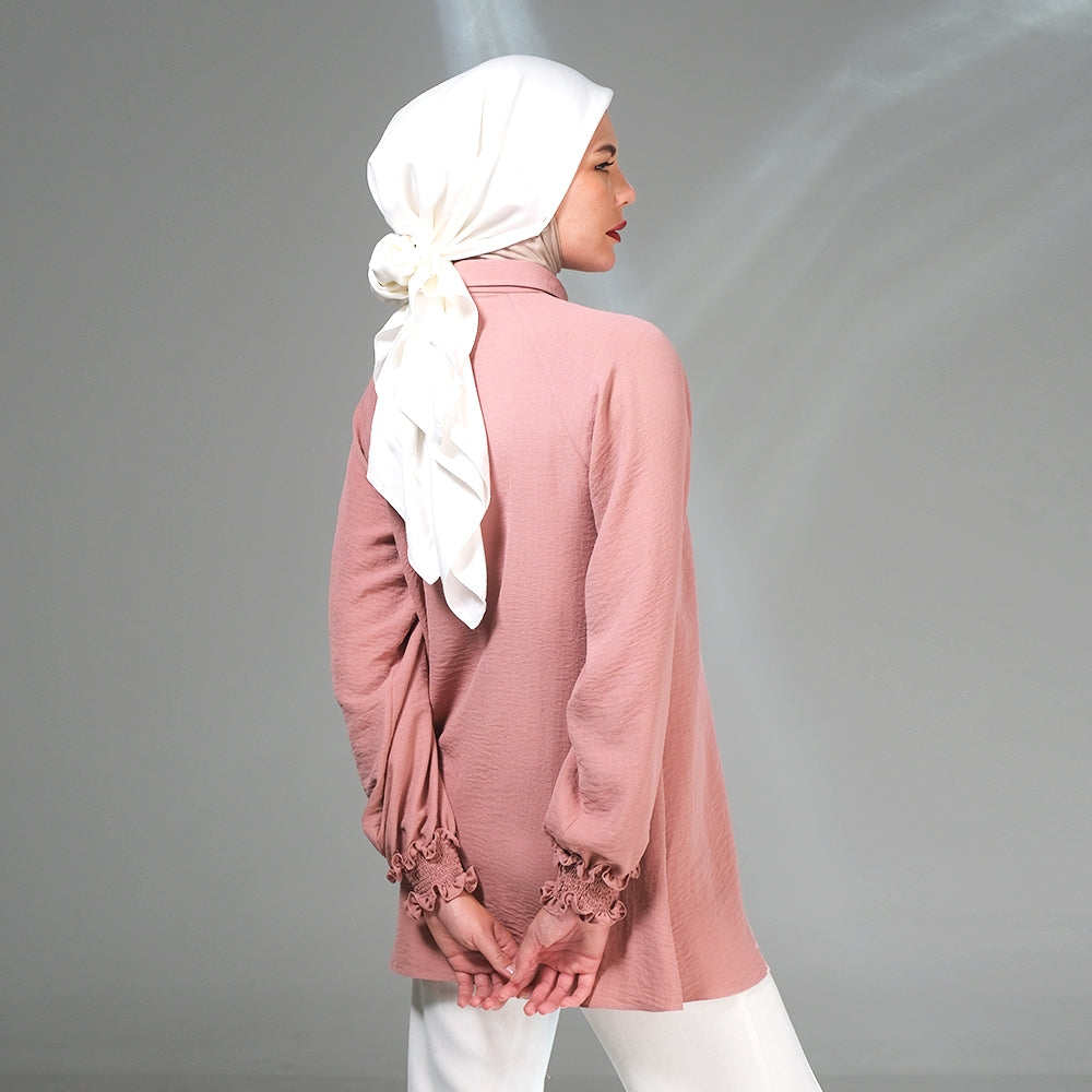 Shafira Amaya Blouse Brown | Tunik Atasan Wanita