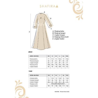 Shafira Faye Dress Brown | Gamis Panjang Wanita