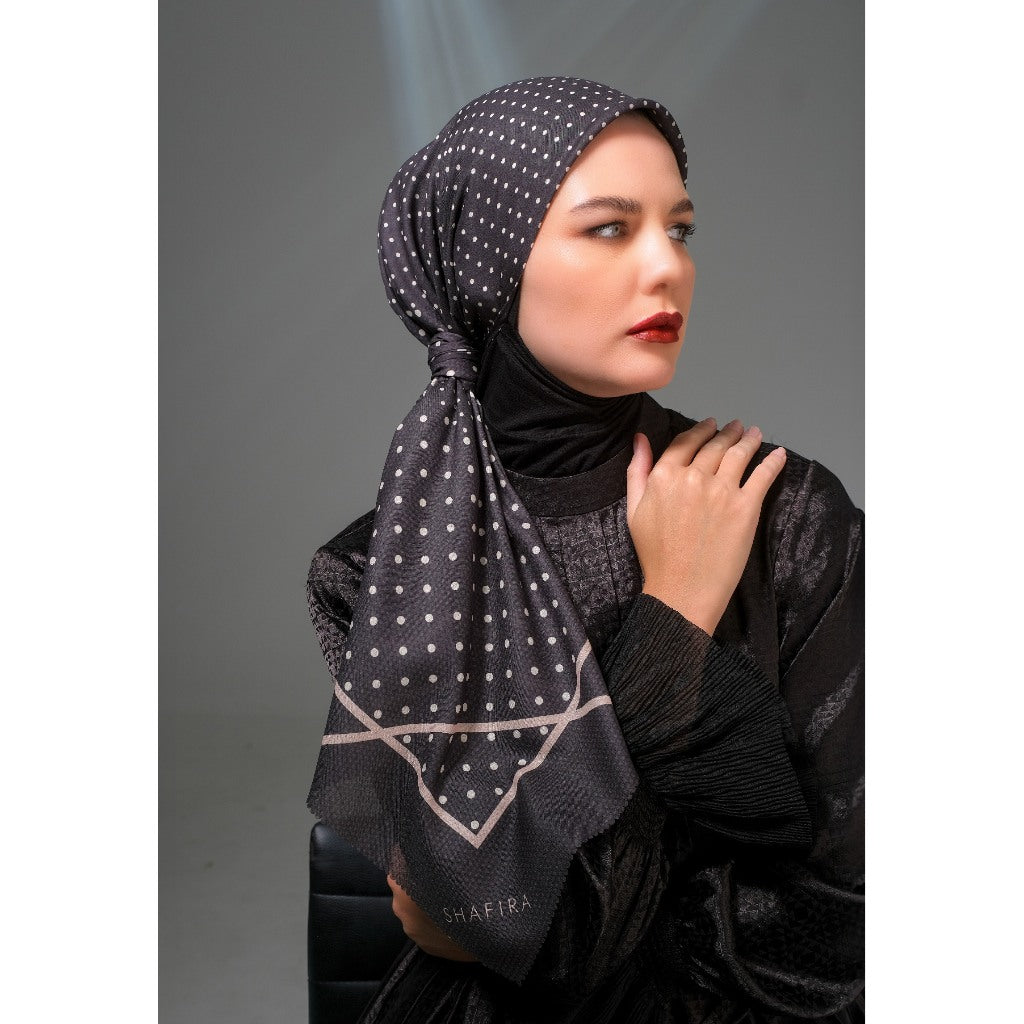 Shafira Corvina Printed Scarf | Hijab Kerudung Segi Empat Motif