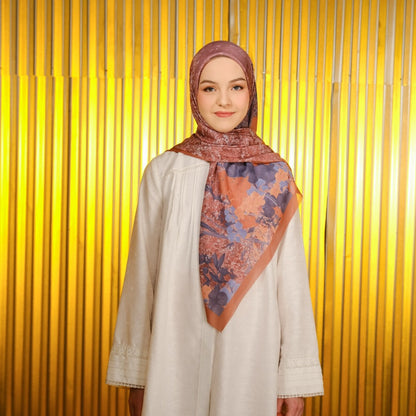 Shafira - Argan Tree Printed Scarf | Hijab Segi Empat Motif