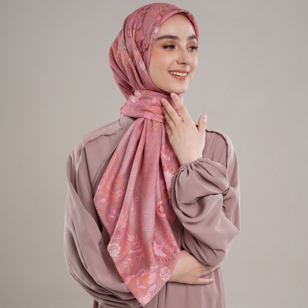 Shafira Eloise Scarf Printed | Hijab Kerudung Segi Empat Motif