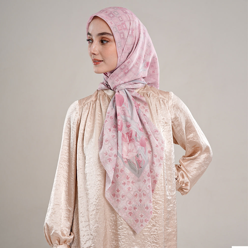 Shafira Jemima  Printed Scarf | Hijab Kerudung Segi Empat Motif