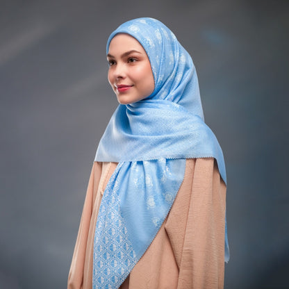 Noreen Printed Scarf | Hijab Kerudung Segi Empat Motif