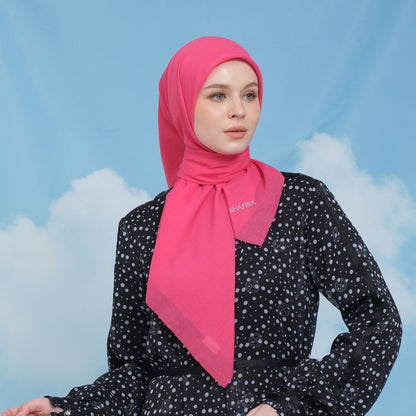 Shafira Rosalia Plain Scarf | Hijab | Kerudung | Jilbab Segiempat