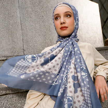 Shafira Bethany Printed Scarf | Hijab Segi Empat Motif