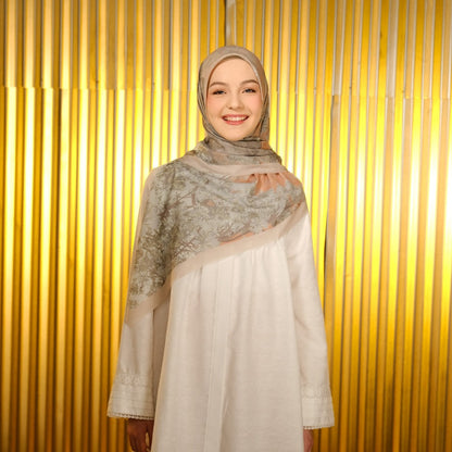 Shafira - Argan Tree Printed Scarf | Hijab Segi Empat Motif