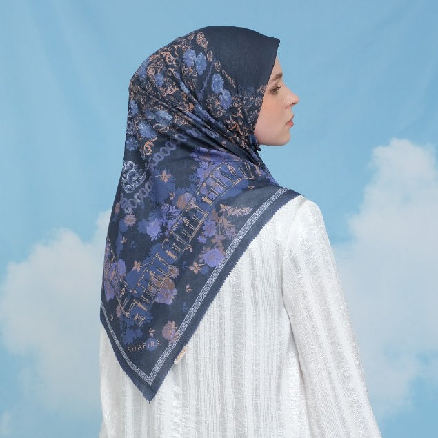 Shafira Dakota Printed Scarf | Hijab Segi Empat Motif