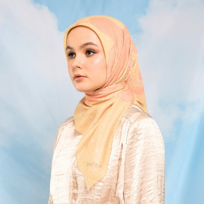 Shafira Renjana Scarf Printed | Hijab Kerudung Segi Empat Motif