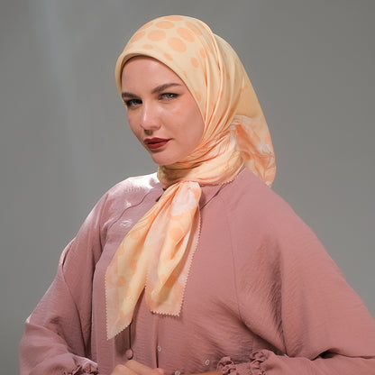 Shafira Laura Printed Scarf | Hijab Kerudung Segi Empat Motif