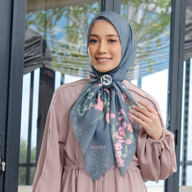 Shafira Ghadira Scarf Printed | Hijab Kerudung Segi Empat Motif