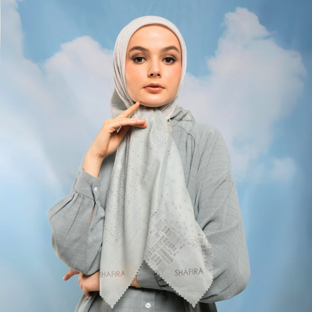 Shafira Arunika Scarf Printed | Hijab Kerudung Segi Empat Motif