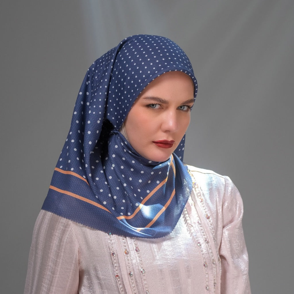 Shafira Corvina Printed Scarf | Hijab Kerudung Segi Empat Motif