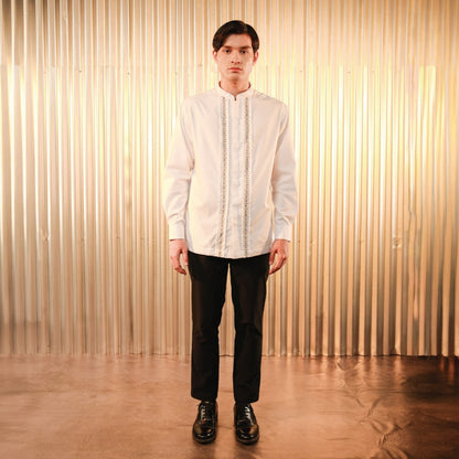 Shafira Qazi Menswear Broken White | Koko Atasan Pria