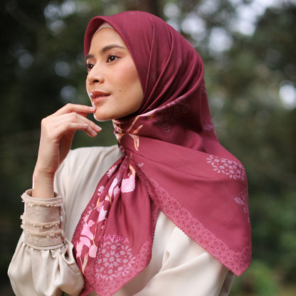 Shafira Ghadira Scarf Printed | Hijab Kerudung Segi Empat Motif