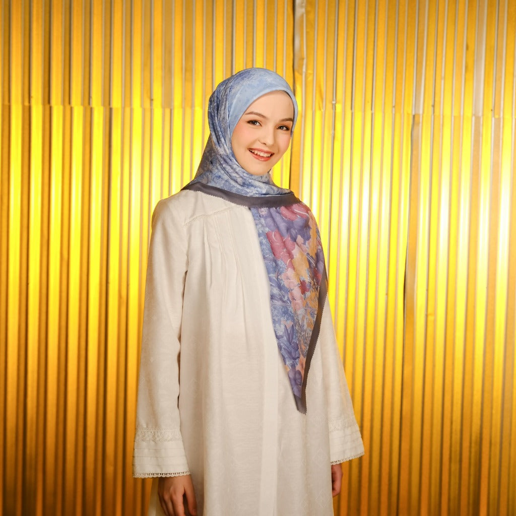 Shafira - Argan Tree Printed Scarf | Hijab Segi Empat Motif