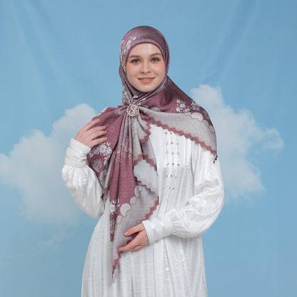 Arabella Printed Scarf | Hijab Kerudung Segi Empat Motif