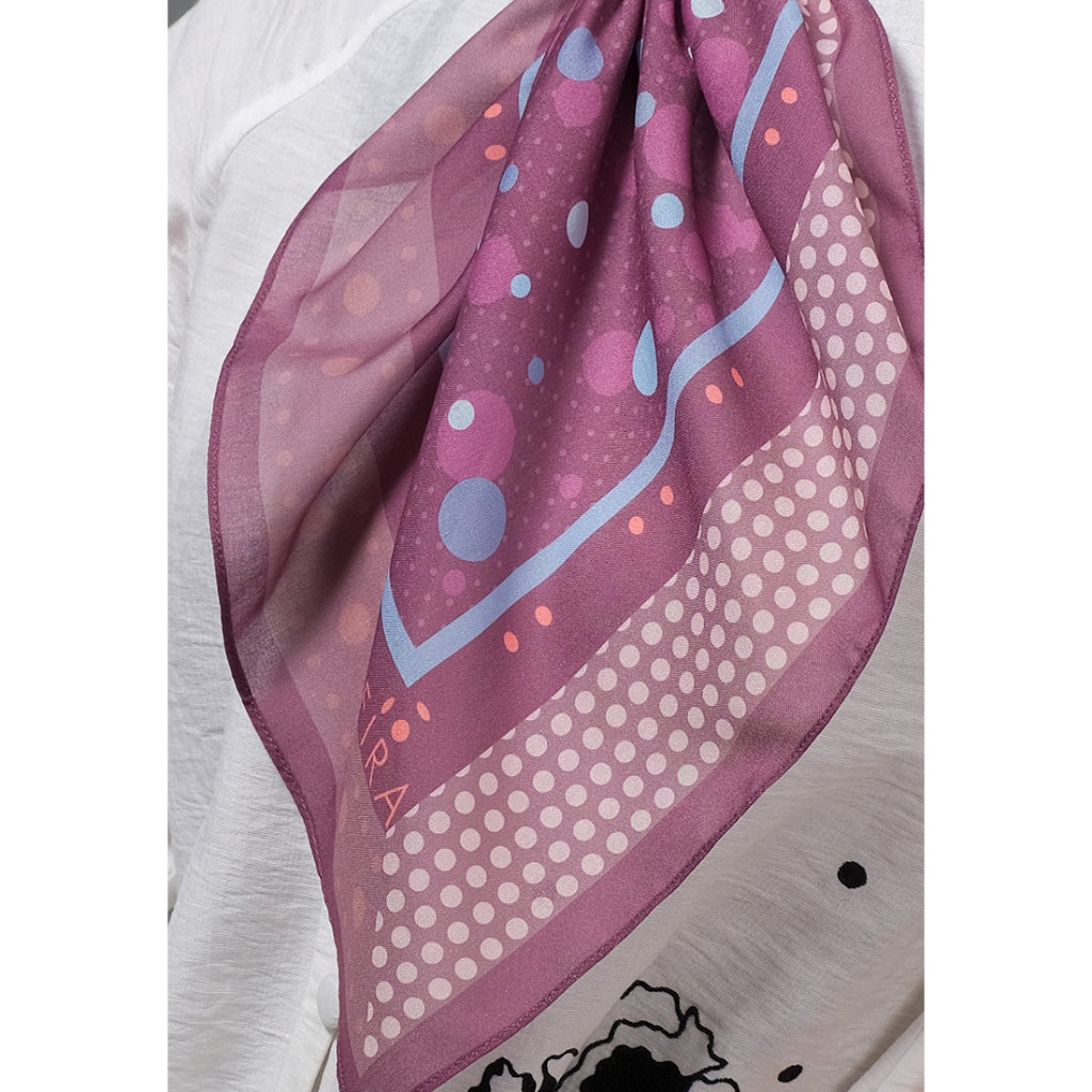 Shafira Paola Printed Scarf | Hijab Kerudung Segi Empat Motif