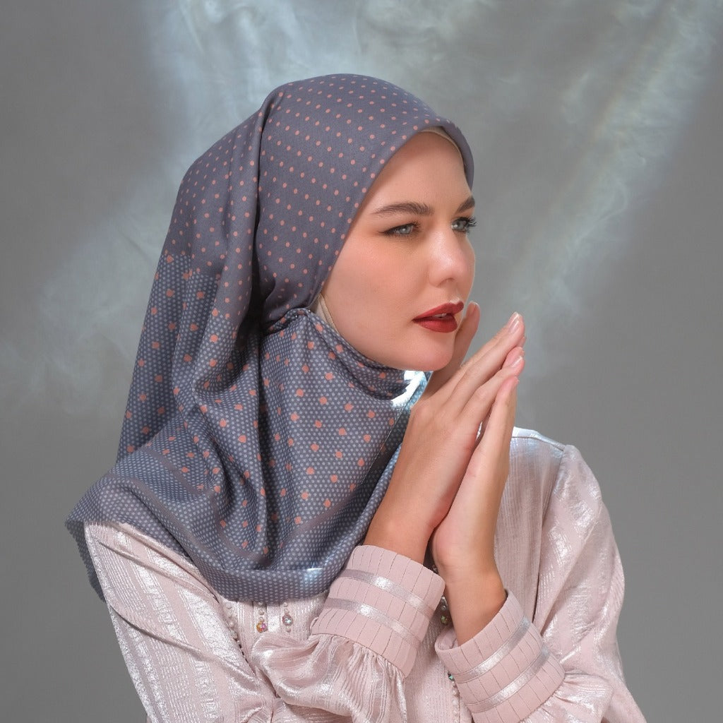 Shafira Corvina Printed Scarf | Hijab Kerudung Segi Empat Motif