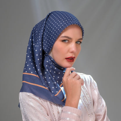 Shafira Corvina Printed Scarf | Hijab Kerudung Segi Empat Motif