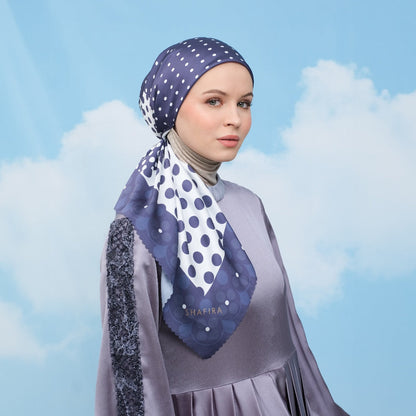 Gracelyn Printed Scarf | Hijab Kerudung Segi Empat Motif