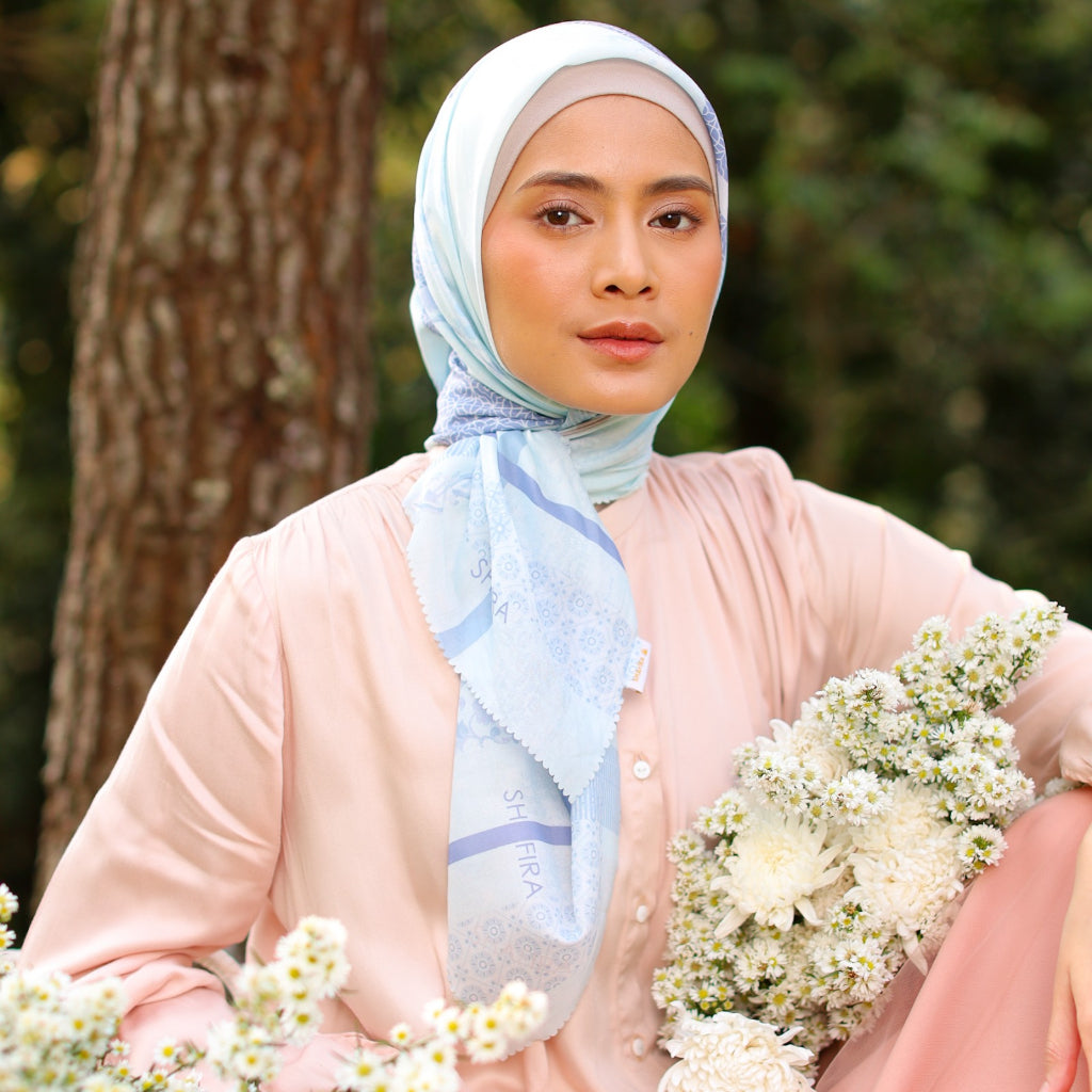 Shafira Everly Scarf Printed | Hijab Kerudung Segi Empat Motif