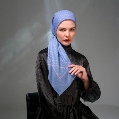 Shafira Corvina Printed Scarf | Hijab Kerudung Segi Empat Motif