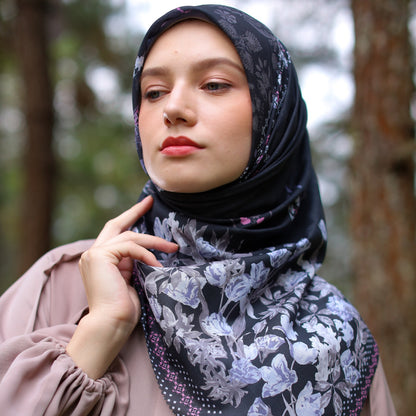 Shafira Margot Scarf Printed | Hijab Kerudung Segi Empat Motif