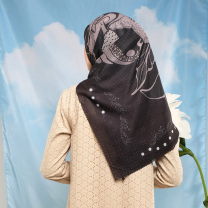 Shafira Renjana Scarf Printed | Hijab Kerudung Segi Empat Motif