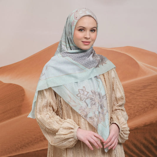 Shafira Adiba Scarf Printed | Hijab Kerudung Segi Empat Motif