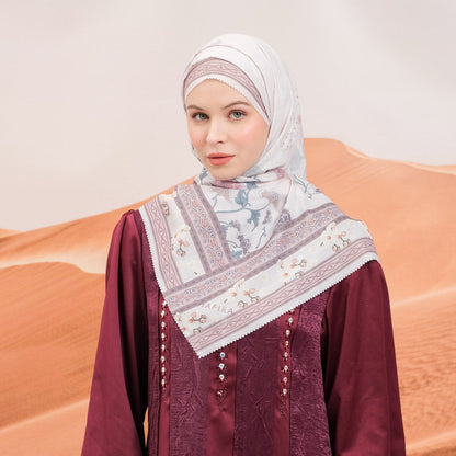 Ravina Printed Scarf | Hijab Kerudung Segi Empat Motif