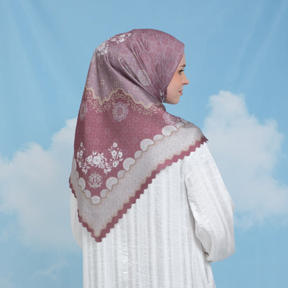 Arabella Printed Scarf | Hijab Kerudung Segi Empat Motif