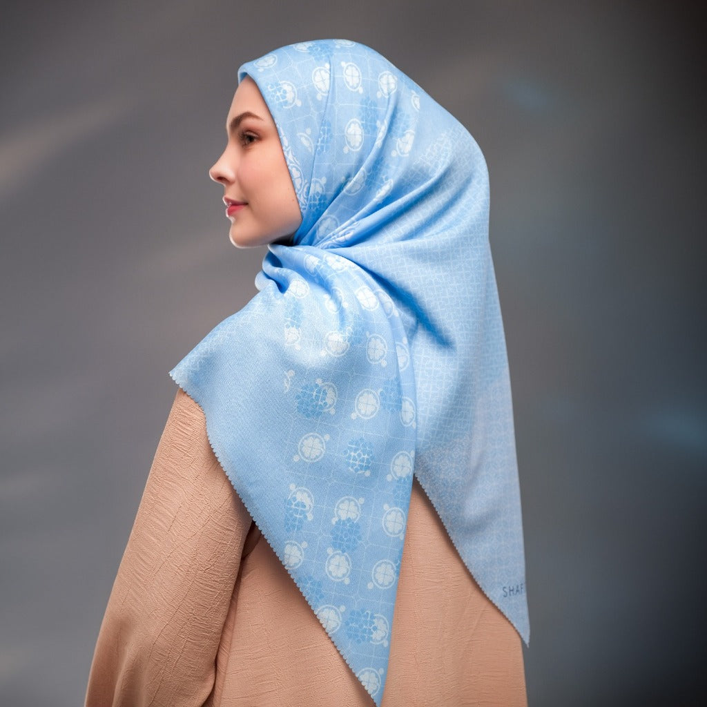 Noreen Printed Scarf | Hijab Kerudung Segi Empat Motif